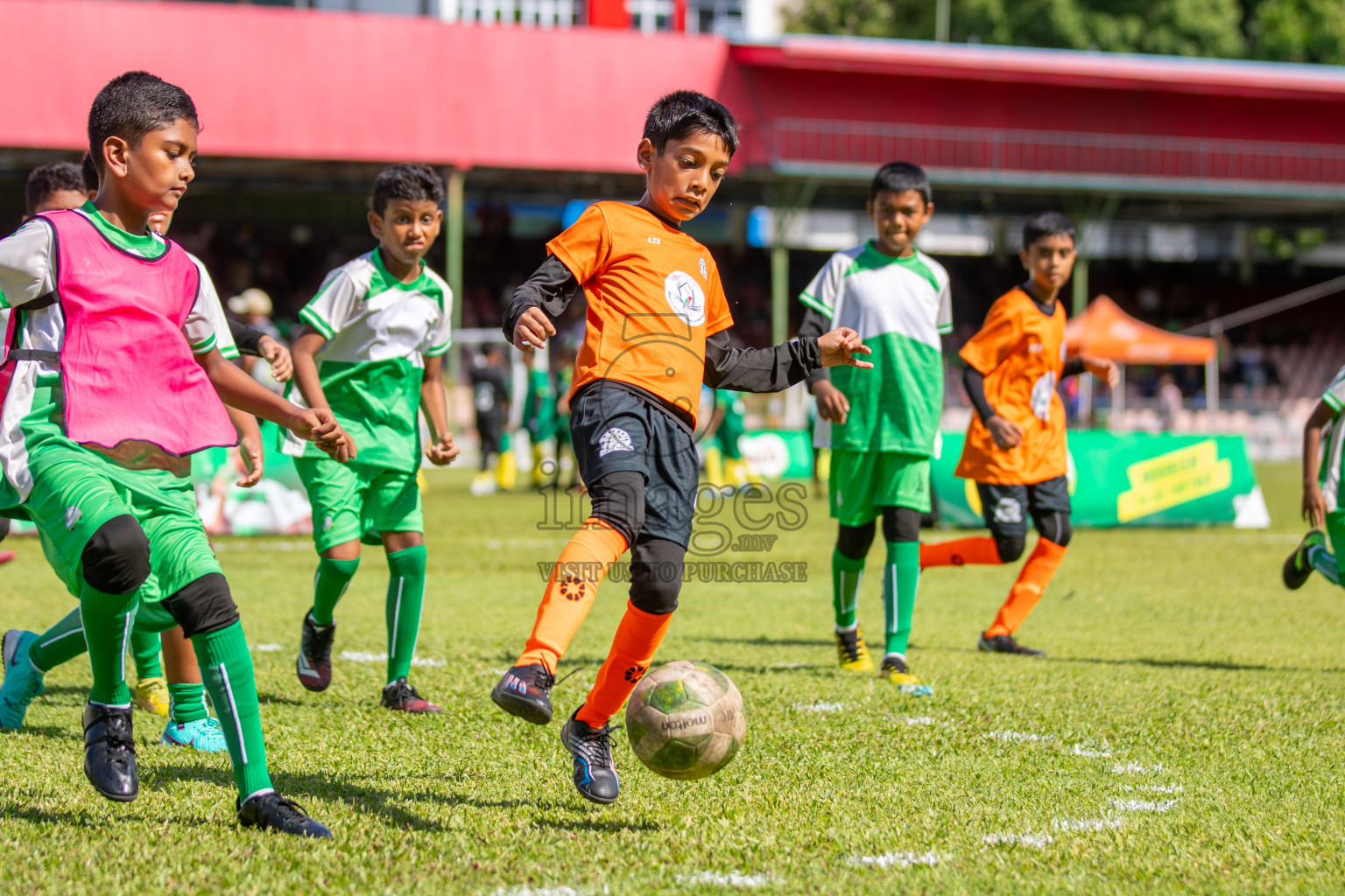 Day 1 of Under 10 MILO Academy Championship 2024 was held at National Stadium in Male', Maldives on Friday, 26th April 2024. Photos: Mohamed Mahfooz Moosa / images.mv