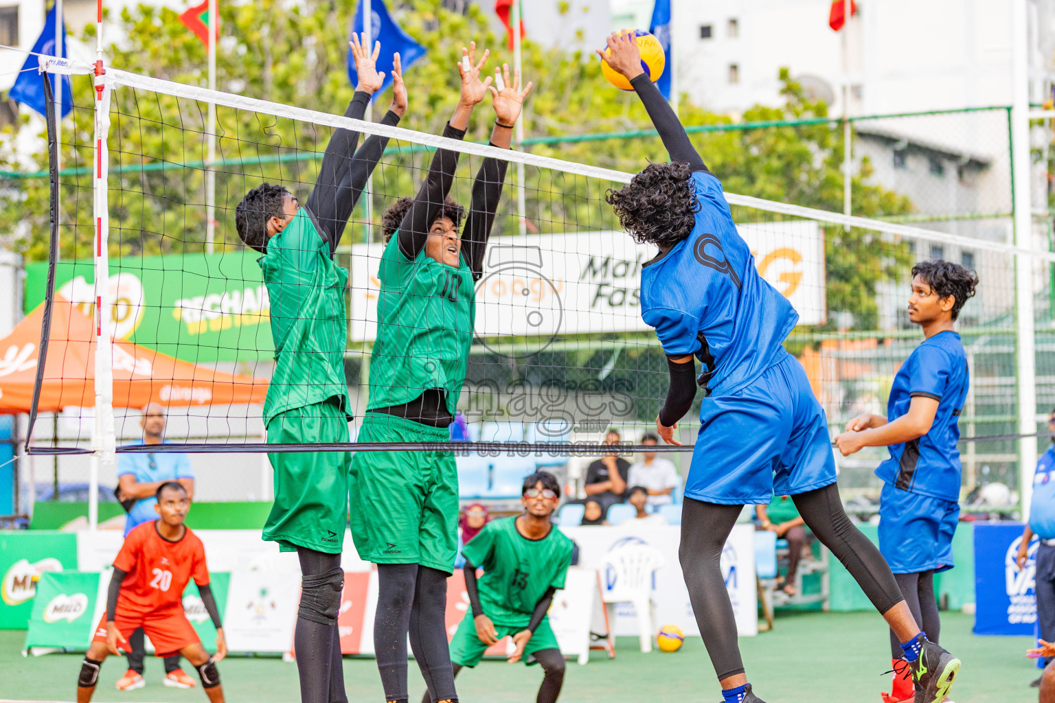 Milo National Junior Volleyball Championship 2025 Day 1 was held on Saturday, 22nd November 2025 at Ekuveni Turf Court Male', Maldives. Photos: Areef Adam / images.mv