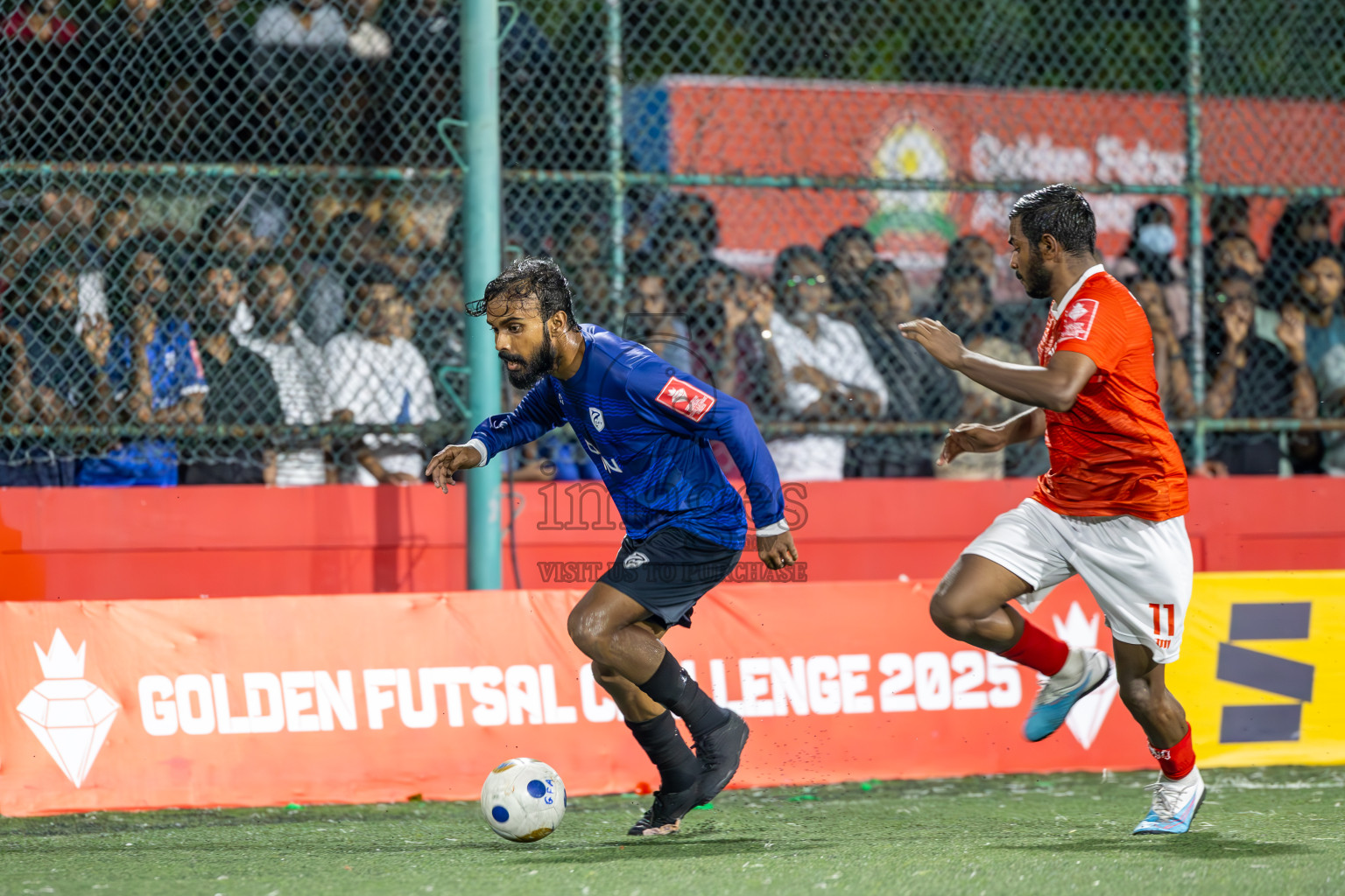 K Gaafaru vs K Kaashidhoo in Kaafu Atoll Semi Final in Day 24 of Golden Futsal Challenge 2025 was held on Tuesday , 28th January 2025, in Hulhumale', Maldives. Photos: Ismail Thoriq / images.mv