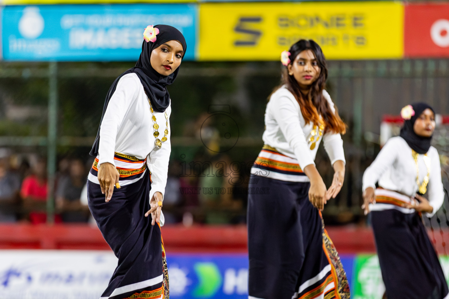 L. Gan VS B. Eydhafushi in the Finals of Golden Futsal Challenge 2024 which was held on Thursday, 7th March 2024, in Hulhumale', Maldives. 
Photos: Hassan Simah / images.mv