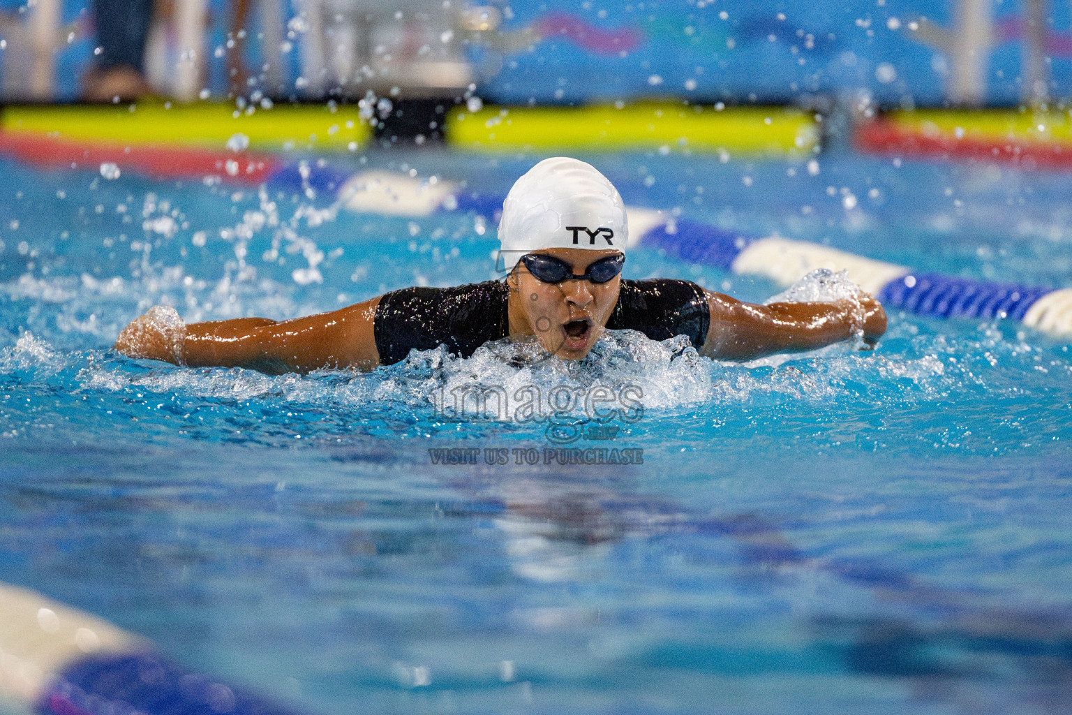 Day 4 of National Swimming Competition 2024 held in Hulhumale', Maldives on Monday, 16th December 2024. 
Photos: Hassan Simah / images.mv