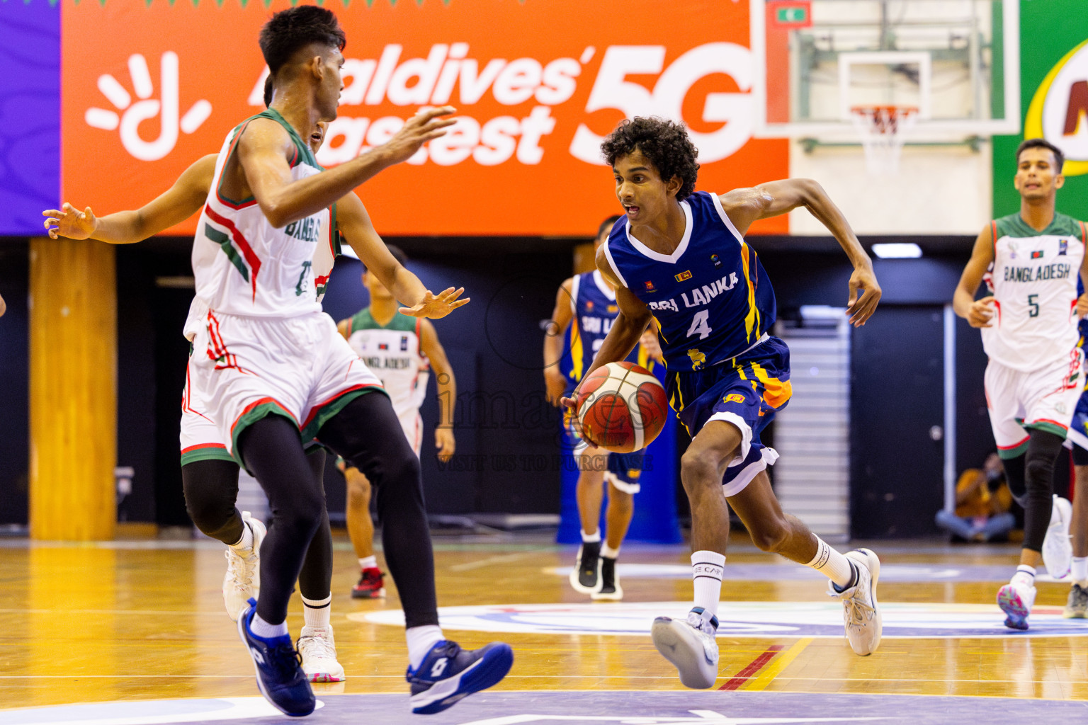 Sri Lanka vs Bangladesh in Day 2 of Under 16 Asian Cup SABA Qualifiers 2025 was held in Social Center, Male', Maldives on Friday, 13th June 2025. Photos: Nausham Waheed / images.mv