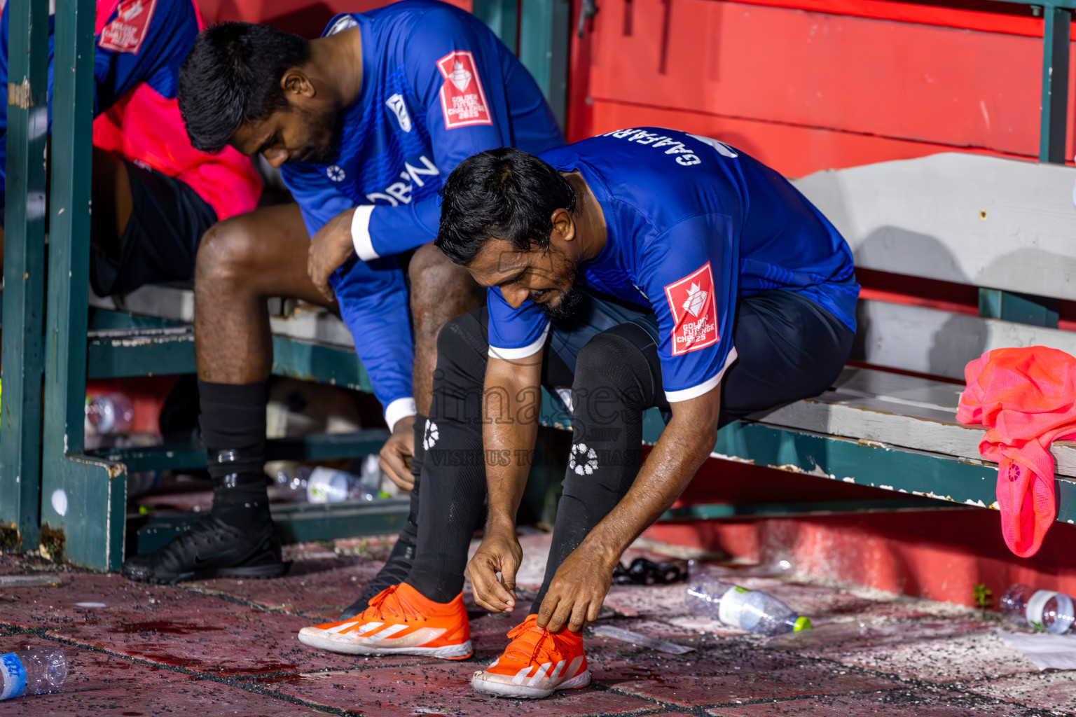 K Gaafaru vs K Kaashidhoo in Kaafu Atoll Semi Final in Day 24 of Golden Futsal Challenge 2025 was held on Tuesday , 28th January 2025, in Hulhumale', Maldives. Photos: Ismail Thoriq / images.mv