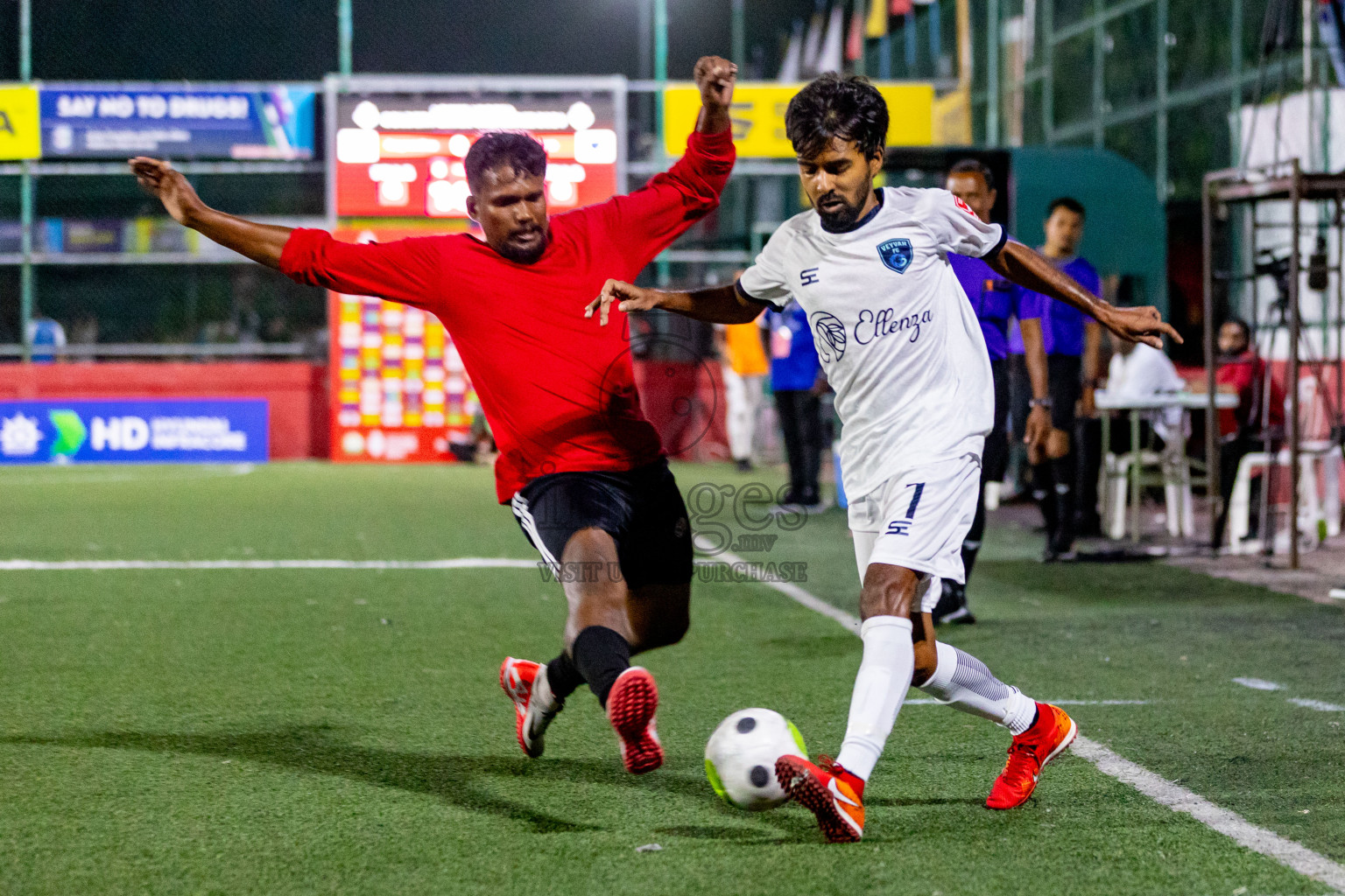 M. Raiymandhoo vs M. Veyvah in Day 19 of Golden Futsal Challenge 2024 was held on Friday, 2nd February 2024 in Hulhumale', Maldives Photos: Hassan Simah / images.mv