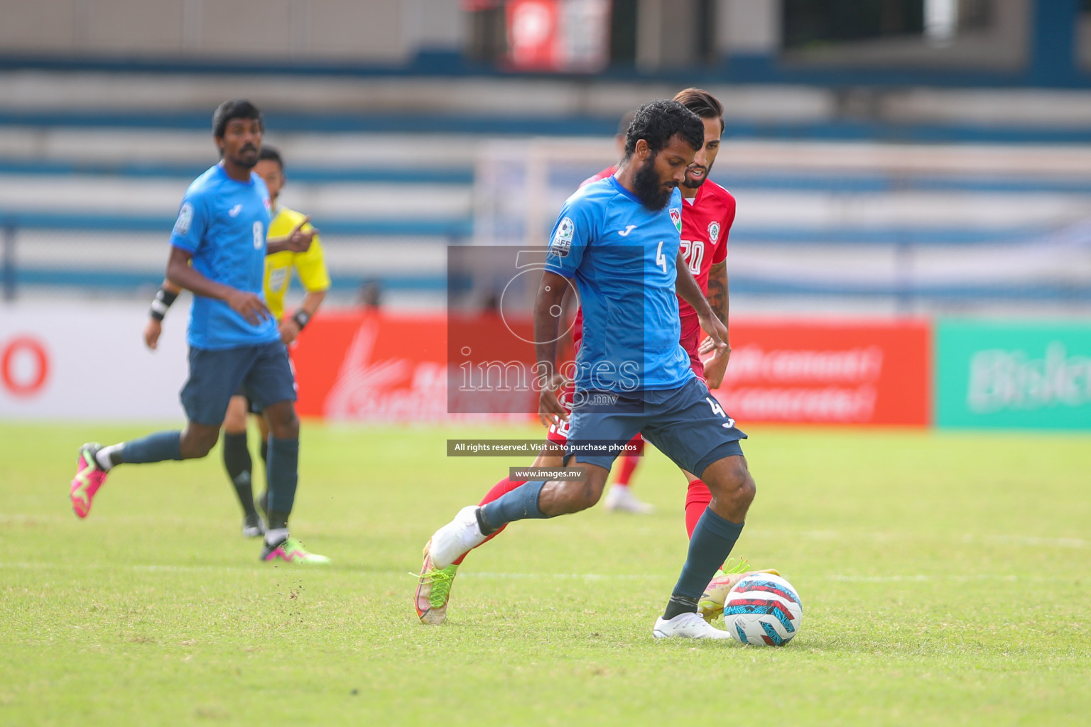 Lebanon vs Maldives in SAFF Championship 2023 held in Sree Kanteerava Stadium, Bengaluru, India, on Tuesday, 28th June 2023. Photos: Nausham Waheed, Hassan Simah / images.mv