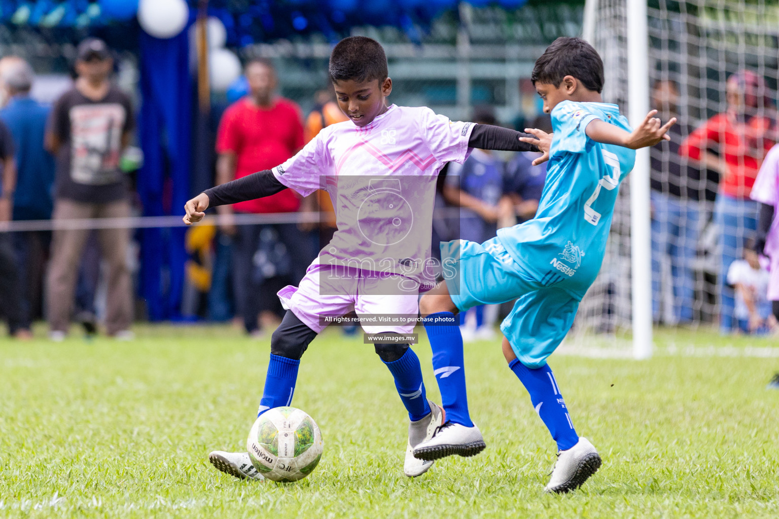 Day 1 of Milo kids football fiesta, held in Henveyru Football Stadium, Male', Maldives on Wednesday, 11th October 2023 Photos: Nausham Waheed/ Images.mv