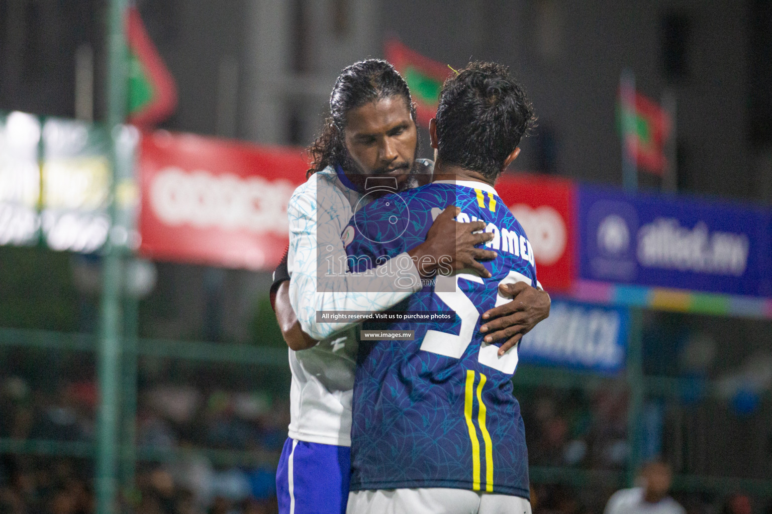 Prison Club vs MACL in the Quarter Finals of Club Maldives 2021 held at Hulhumale;, on 12th December 2021 Photos: Nasam / images.mv