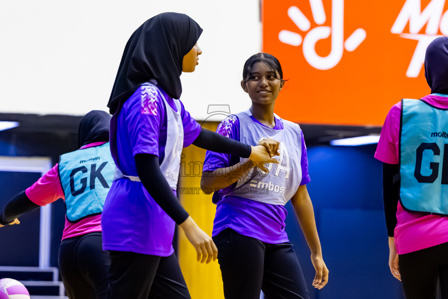 MV Netters vs Invicto SC in Day 7 of 24th Milo Netball Association Championship was held in Social Center at Male', Maldives on Sunday, 7th September 2025. Photos: Nausham Waheed / images.mv
