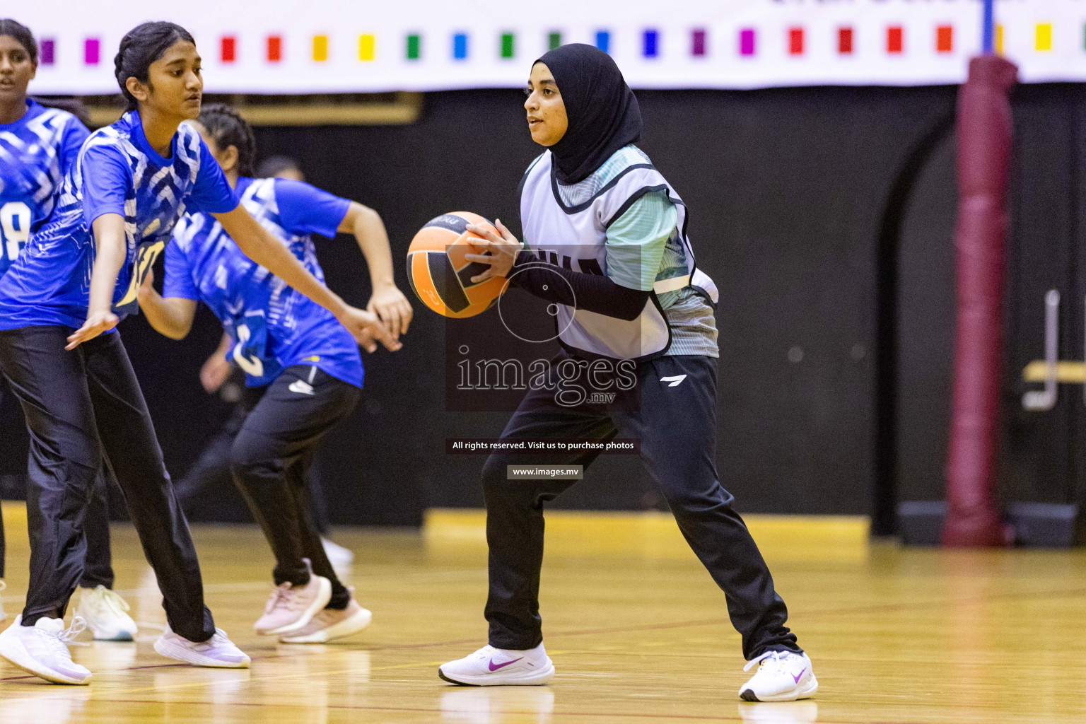 24th Interschool Netball Tournament 2023 was held in Social Center, Male', Maldives on 27th October 2023. Photos: Nausham Waheed / images.mv