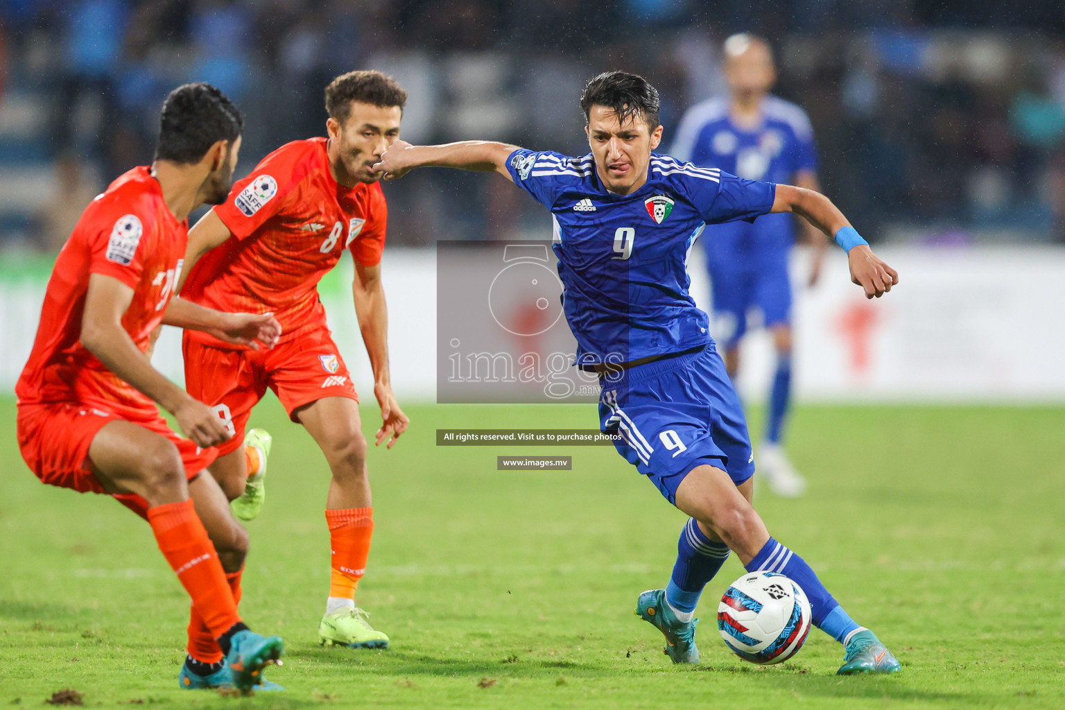 Kuwait vs India in the Final of SAFF Championship 2023 held in Sree Kanteerava Stadium, Bengaluru, India, on Tuesday, 4th July 2023. Photos: Nausham Waheed / images.mv