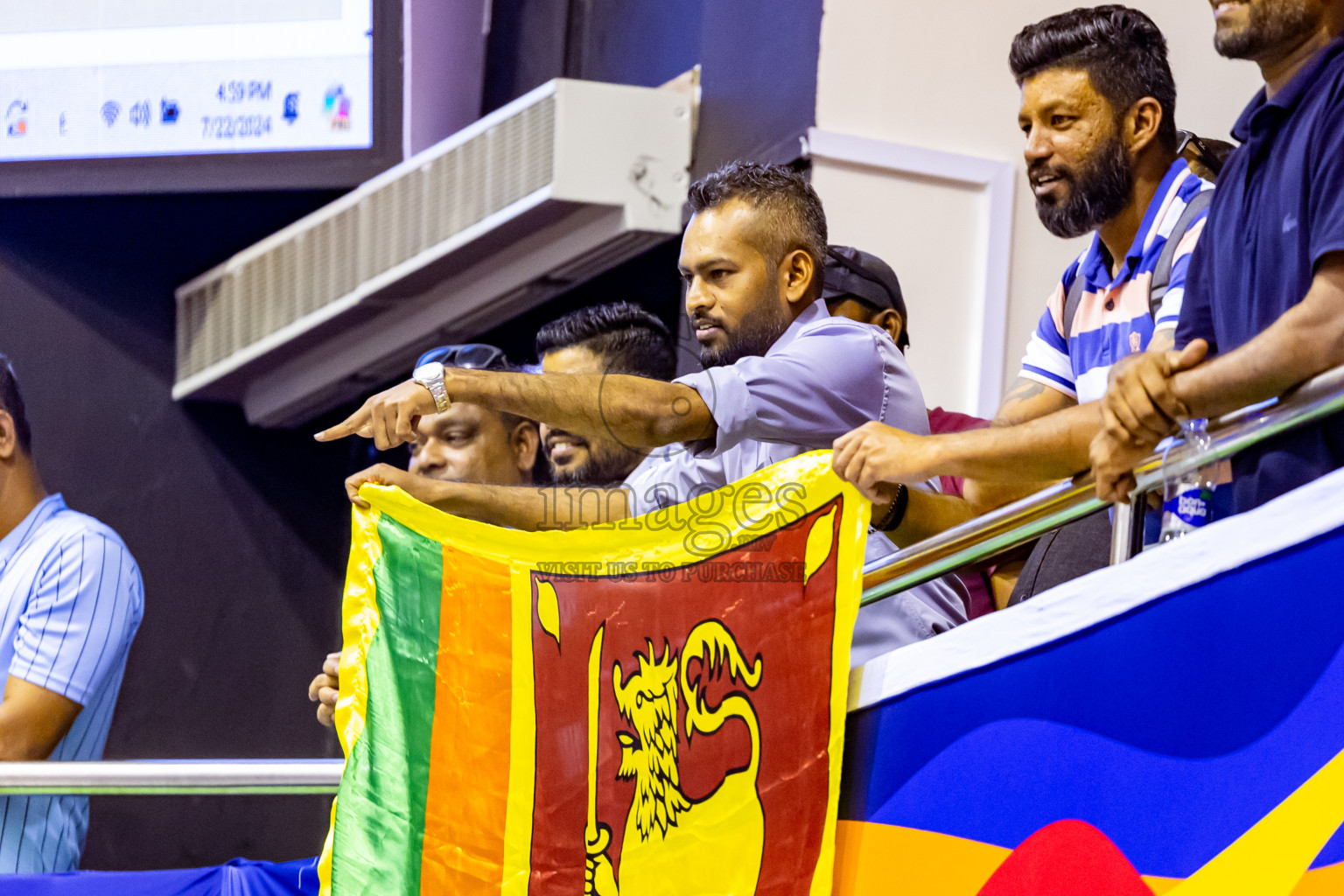 Sri Lanka vs Maldives in Semi Final of CAVA U20 Woman's Volleyball Championship 2024 was held in Social Center, Male', Maldives on 22nd July 2024. Photos: Nausham Waheed / images.mv