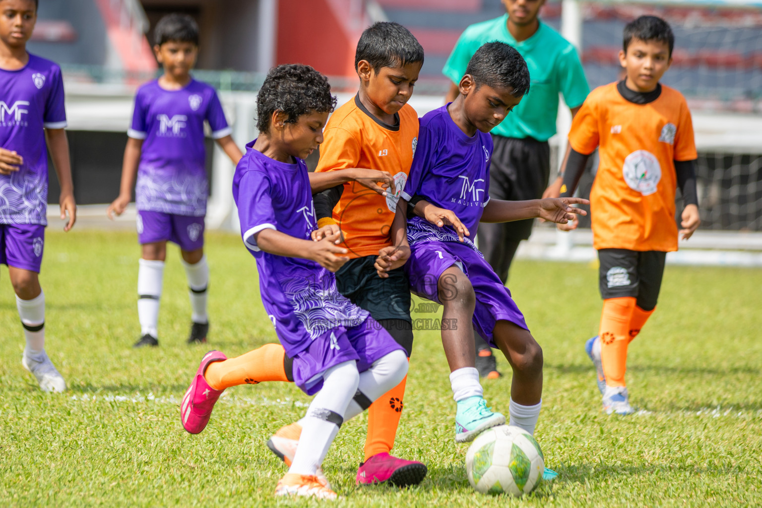 Day 2 of Under 10 MILO Academy Championship 2024 was held at National Stadium in Male', Maldives on Friday, 27th April 2024. Photos: Mohamed Mahfooz Moosa / images.mv