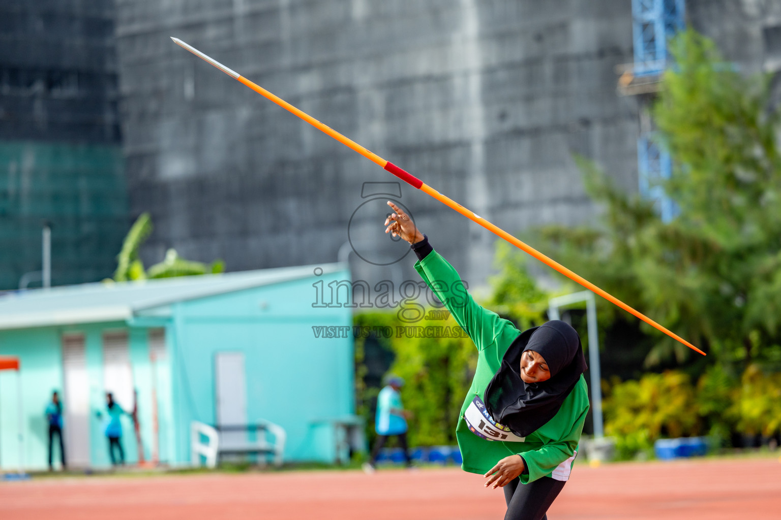 Day 2 of MWSC Interschool Athletics Championships 2024 held in Hulhumale Running Track, Hulhumale, Maldives on Sunday, 10th November 2024. 
Photos by: Hassan Simah / Images.mv