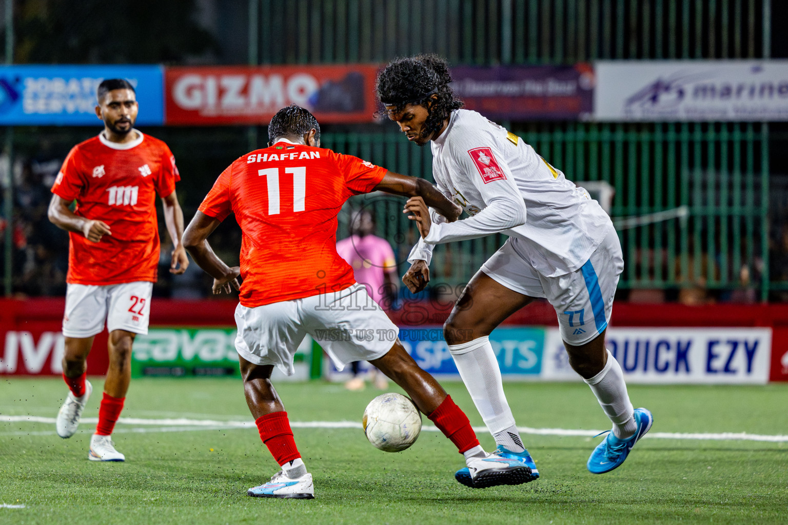 K Maafushi vs K Kaashidhoo in Kaafu Atoll Finals Day 27 of Golden Futsal Challenge 2025 was held on Friday , 31st January 2025, in Hulhumale', Maldives. Photos: Nausham Waheed / images.mv