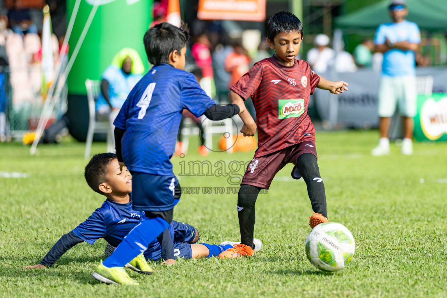 Day 1 of MILO Kids Football Fiesta was held at National Stadium in Male', Maldives on Friday, 23rd February 2024. 
Photos: Hassan Simah / images.mv