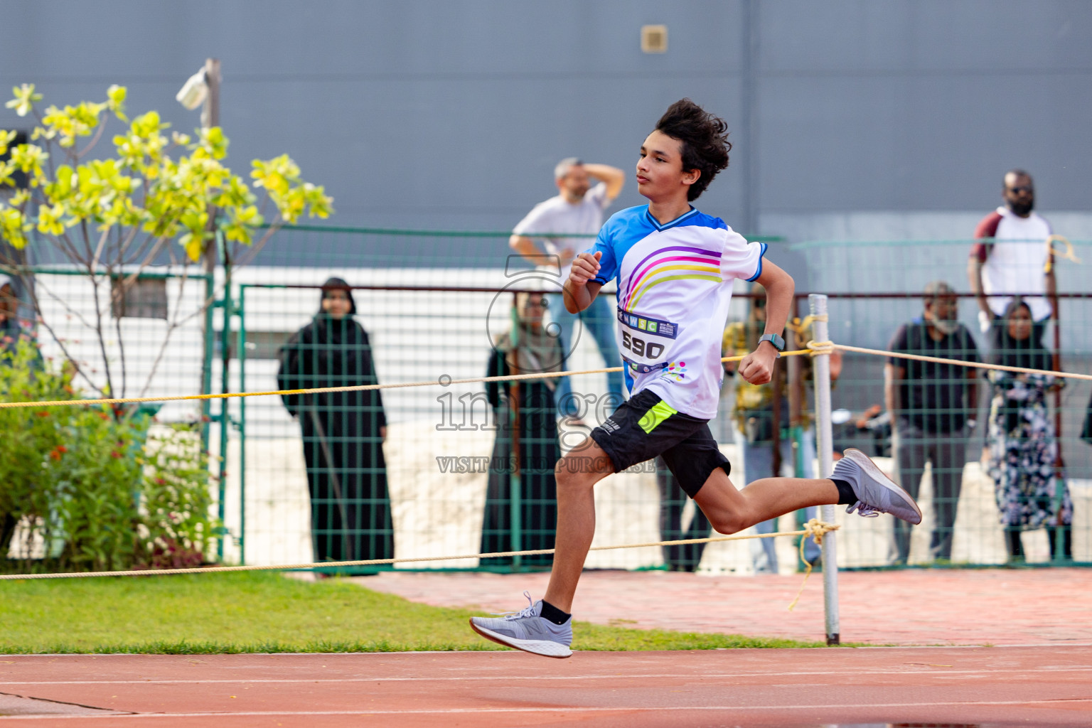 Day 2 of MWSC Interschool Athletics Championships 2024 held in Hulhumale Running Track, Hulhumale, Maldives on Sunday, 10th November 2024. 
Photos by:  Hassan Simah / Images.mv