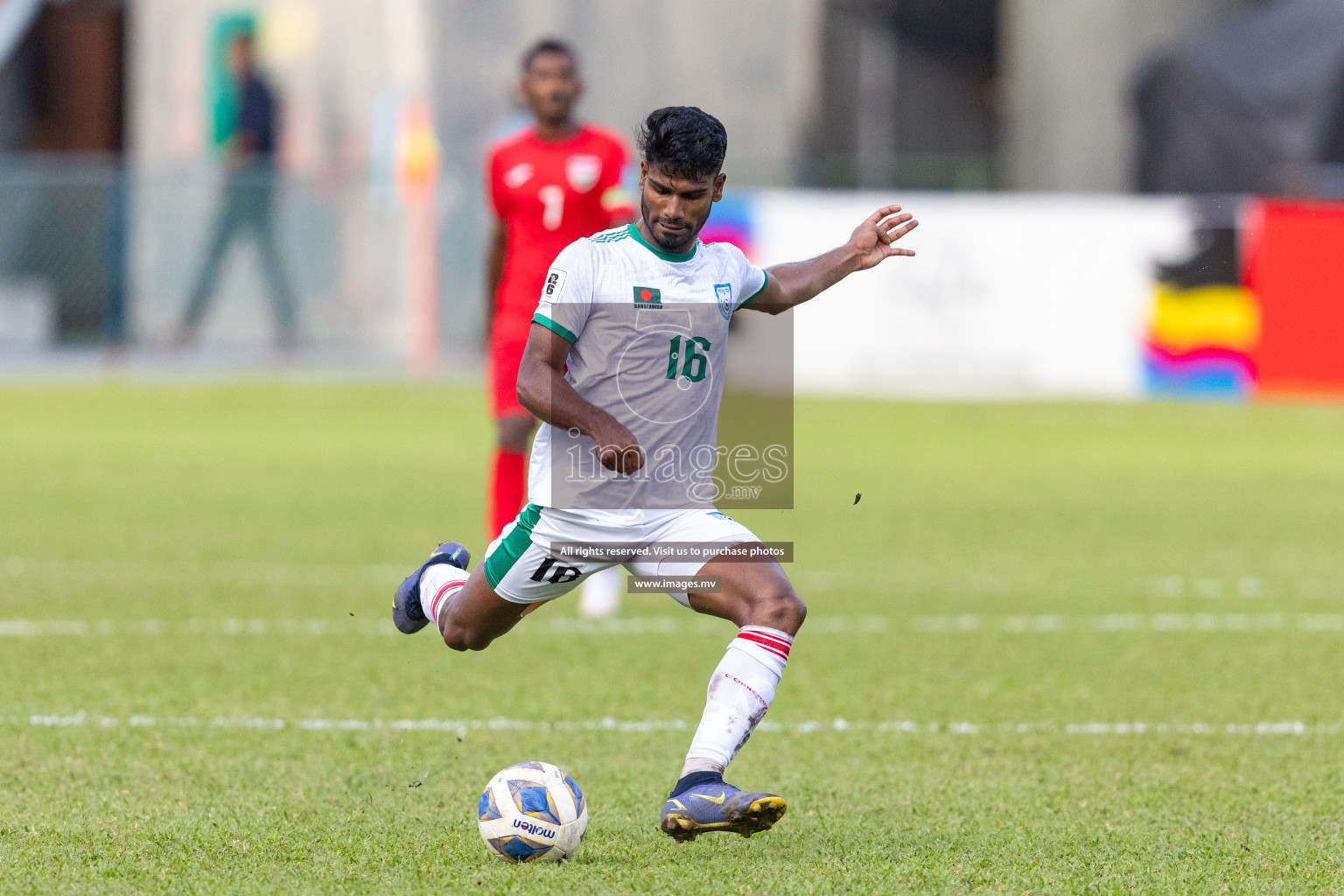 FIFA World Cup 2026 Qualifiers Round 1 home match vs Bangladesh held in the National Stadium, Male, Maldives, on Thursday 12th October 2023. Photos: Nausham Waheed / Images.mv