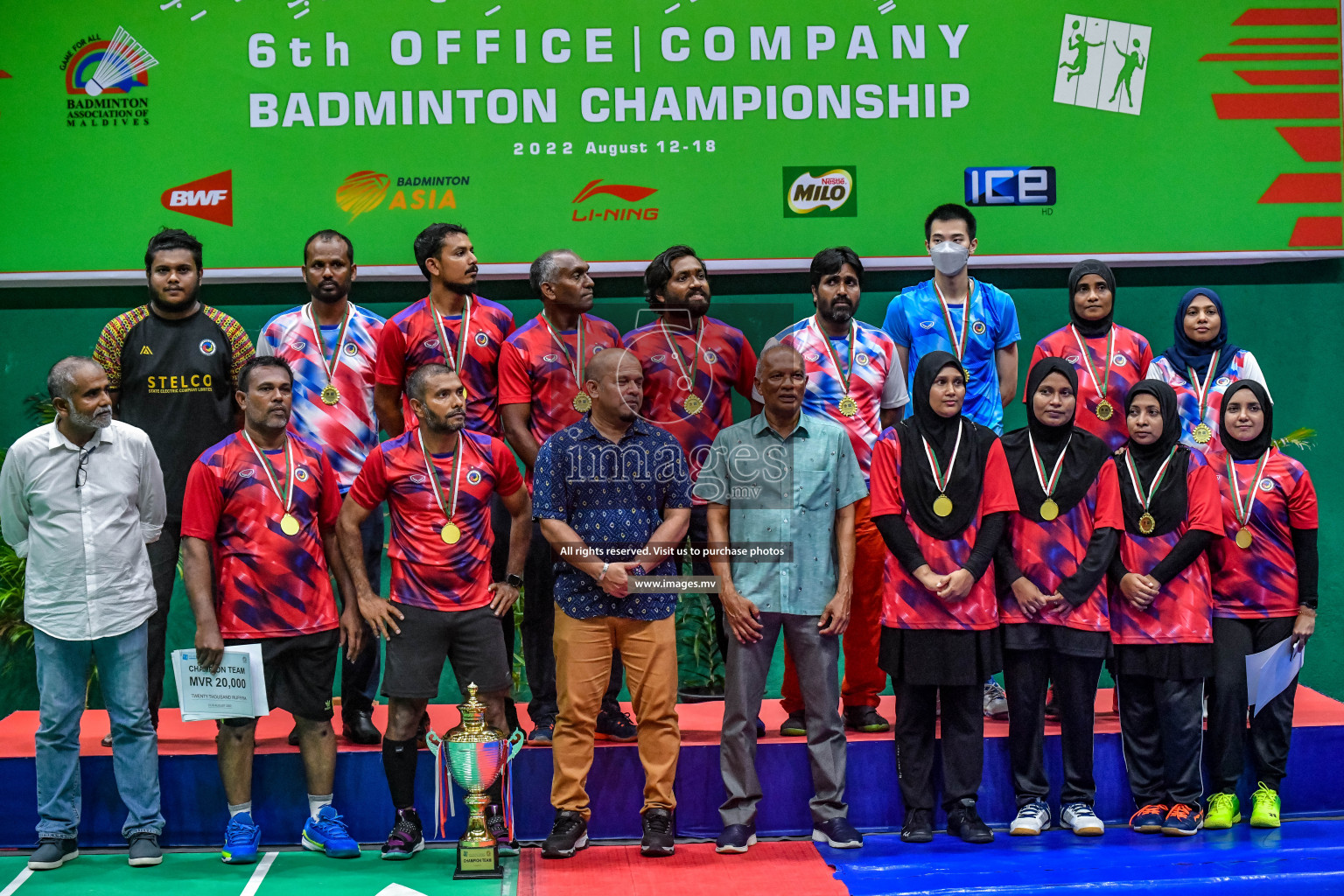 Final of 6th Office Company Badmintion Championship held in Male', Maldives Photos: Nausham Waheed / Images.mv