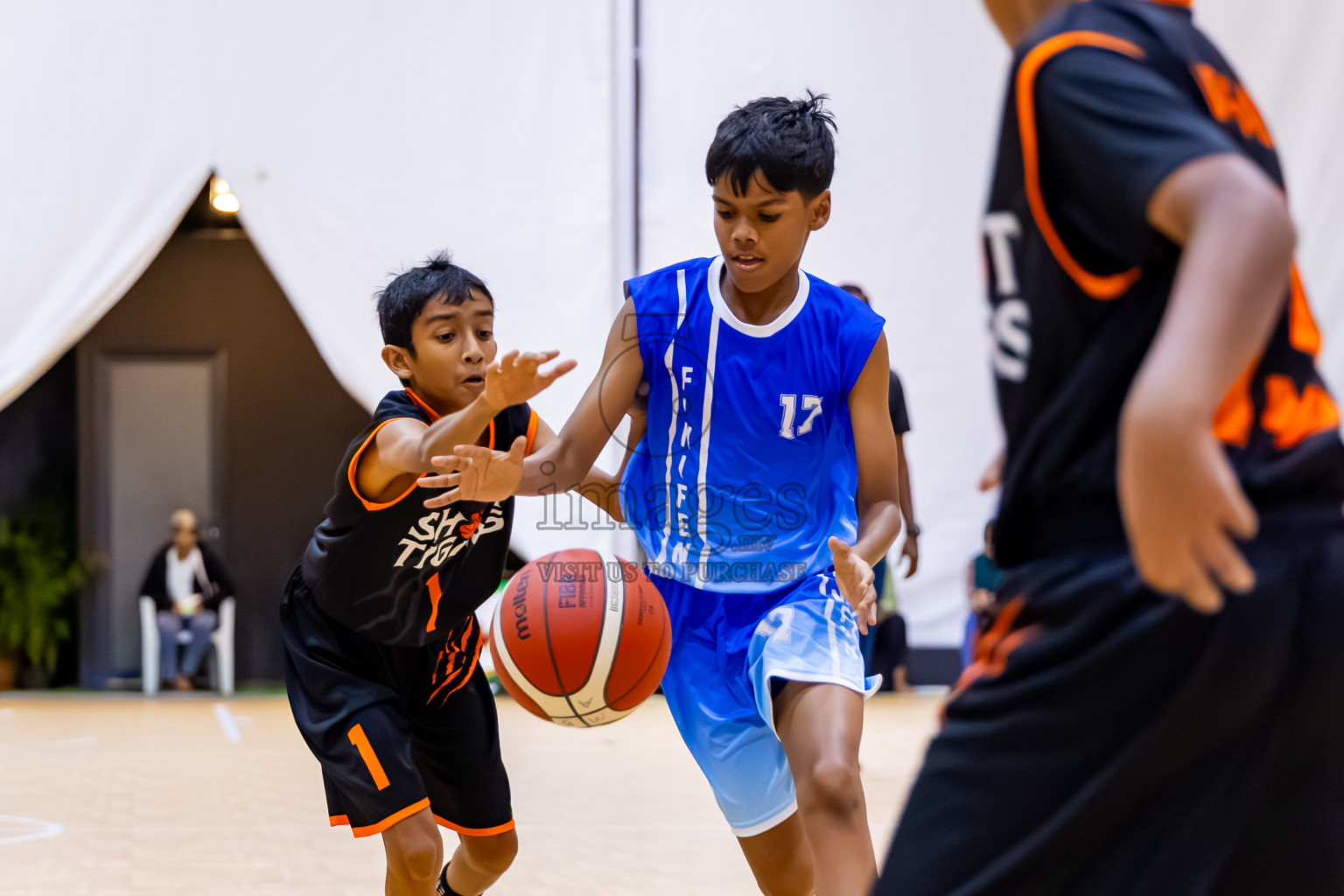 Day 2 of Milo 5 x 5 Junior Challenge 2025 - Basketball tournament held in Basketball Training Center, Male', Maldives on Friday, 10th October 2025. Photos by: Nausham Waheed / Images.mv