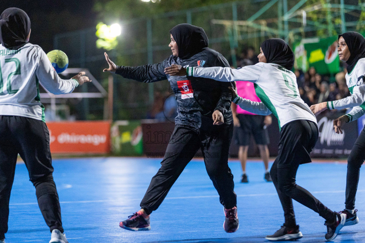 Day 18 of 10th National Handball Tournament 2023, held in Handball ground, Male', Maldives on Sunday, 17th December 2023 Photos: Nausham Waheed/ Images.mv