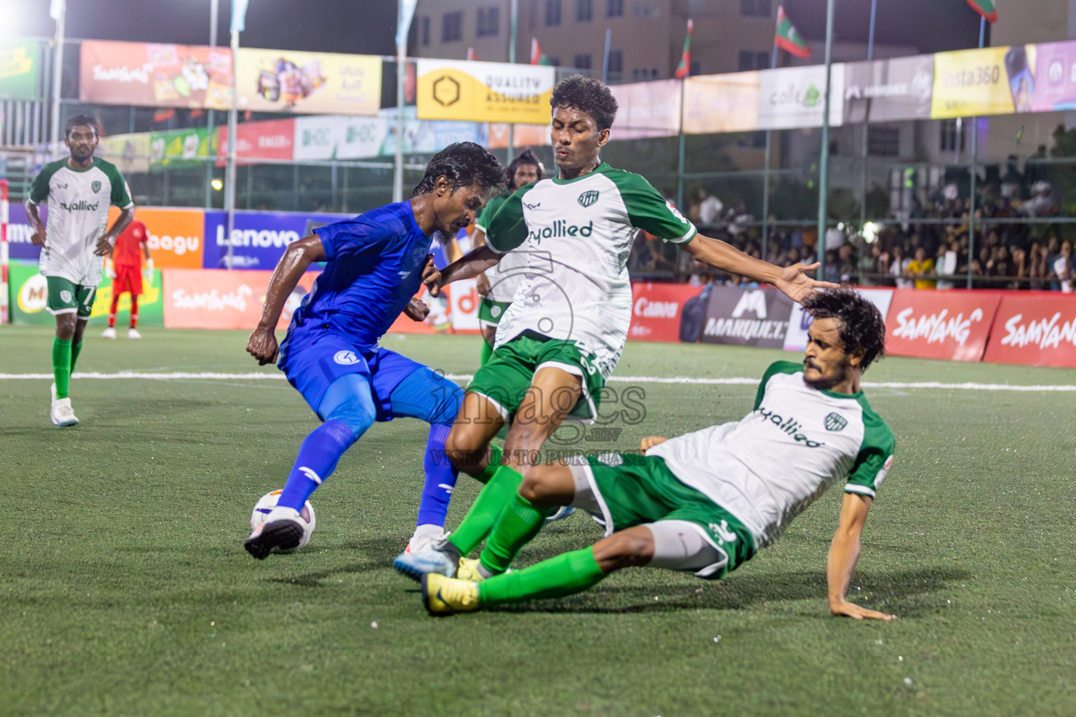 Team Allied vs Club HDC in Club Maldives Cup 2024 held in Rehendi Futsal Ground, Hulhumale', Maldives on Friday, 27th September 2024. 
Photos: Hassan Simah / images.mv