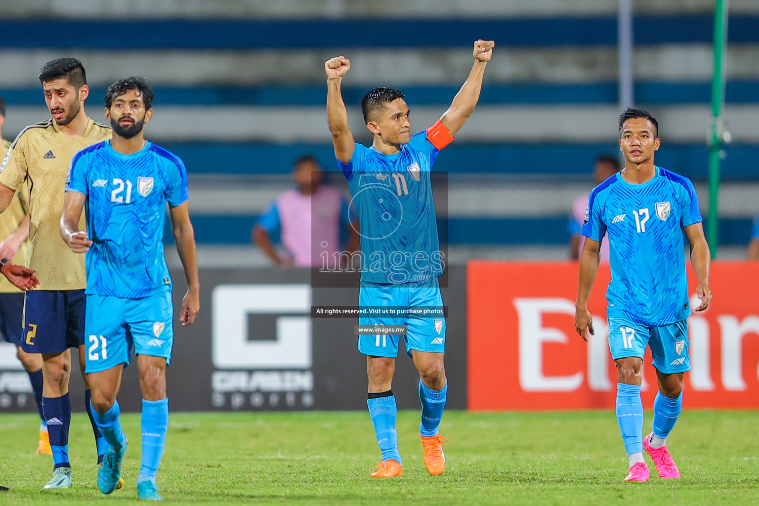 India vs Kuwait in SAFF Championship 2023 held in Sree Kanteerava Stadium, Bengaluru, India, on Tuesday, 27th June 2023. Photos: Nausham Waheed/ images.mv