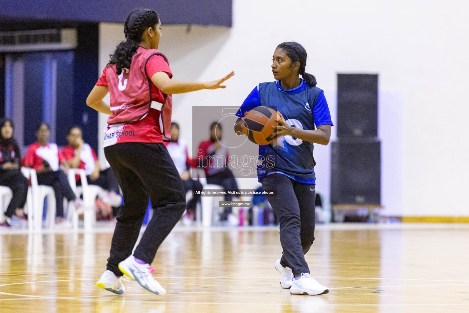 Day 8 of 24th Interschool Netball Tournament 2023 was held in Social Center, Male', Maldives on 3rd November 2023. Photos: Nausham Waheed / images.mv