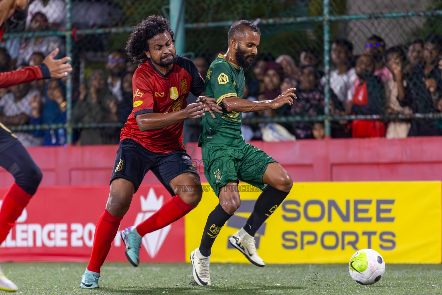 L Gan vs Th Thimarafushi in Zone 6 Final on Day 389 of Golden Futsal Challenge 2024 which was held on Saturday, 24th February 2024, in Hulhumale', Maldives Photos: Ismail Thoriq / images.mv