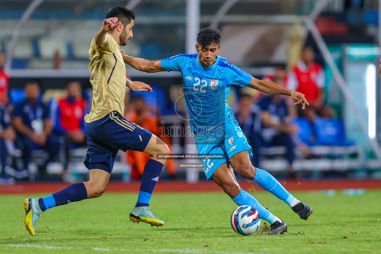 India vs Kuwait in SAFF Championship 2023 held in Sree Kanteerava Stadium, Bengaluru, India, on Tuesday, 27th June 2023. Photos: Nausham Waheed/ images.mv