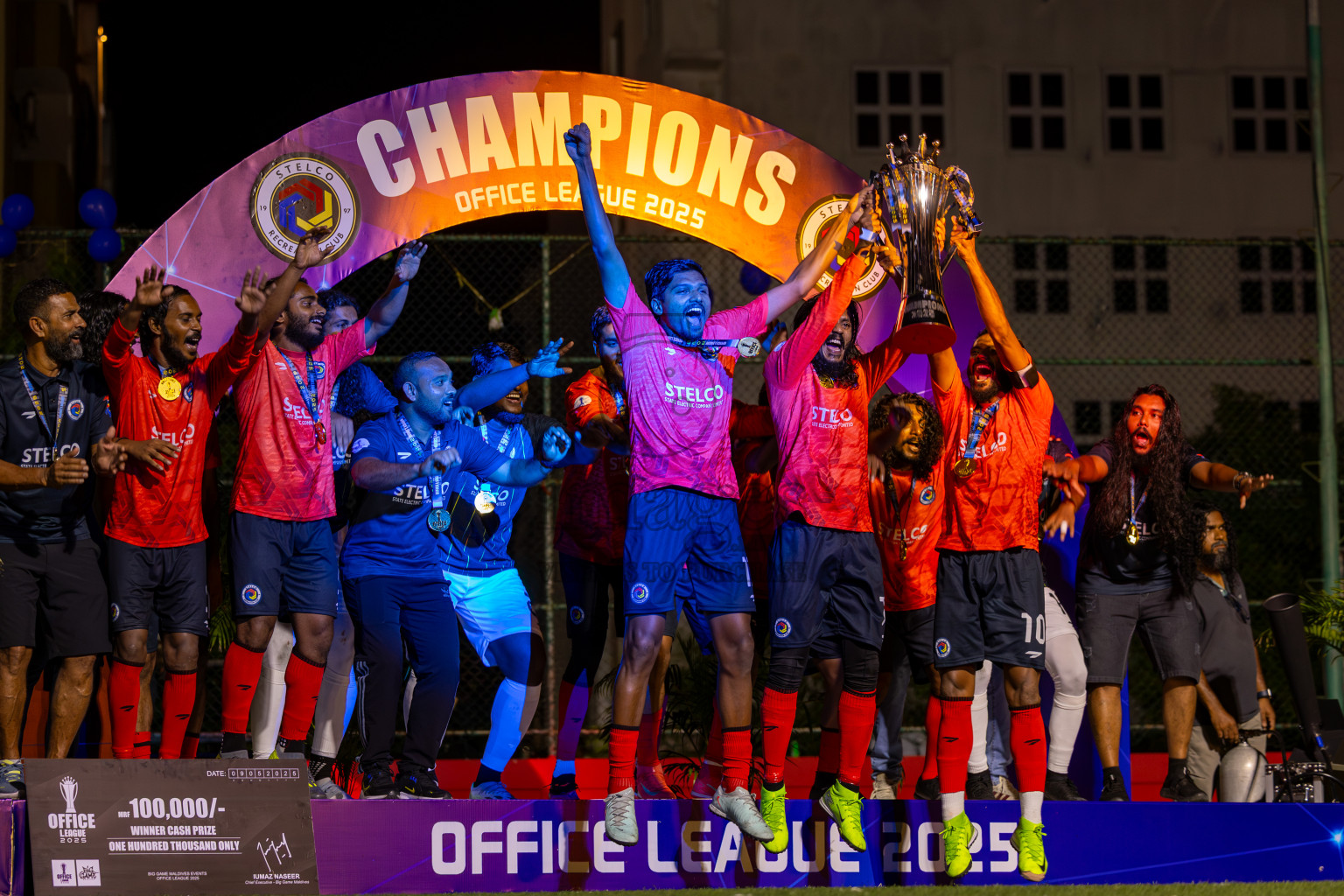 Police Club vs STELCO RC in the Final of Office League 2025 was held on Friday, 9th May 2025 in Hulhumale', Maldives. Photos: Ismail Thoriq / images.mv