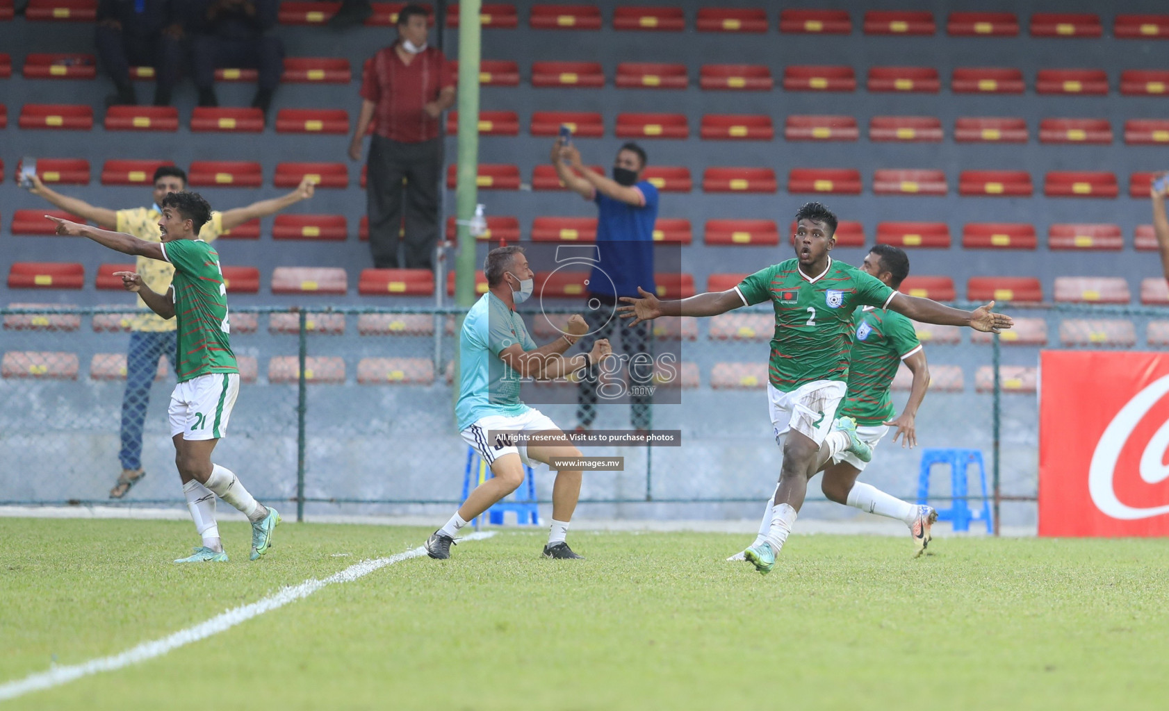 Bangladesh vs India in SAFF Championship 2021 held on 1st October 2021 in Galolhu National Stadium, Male', Maldives