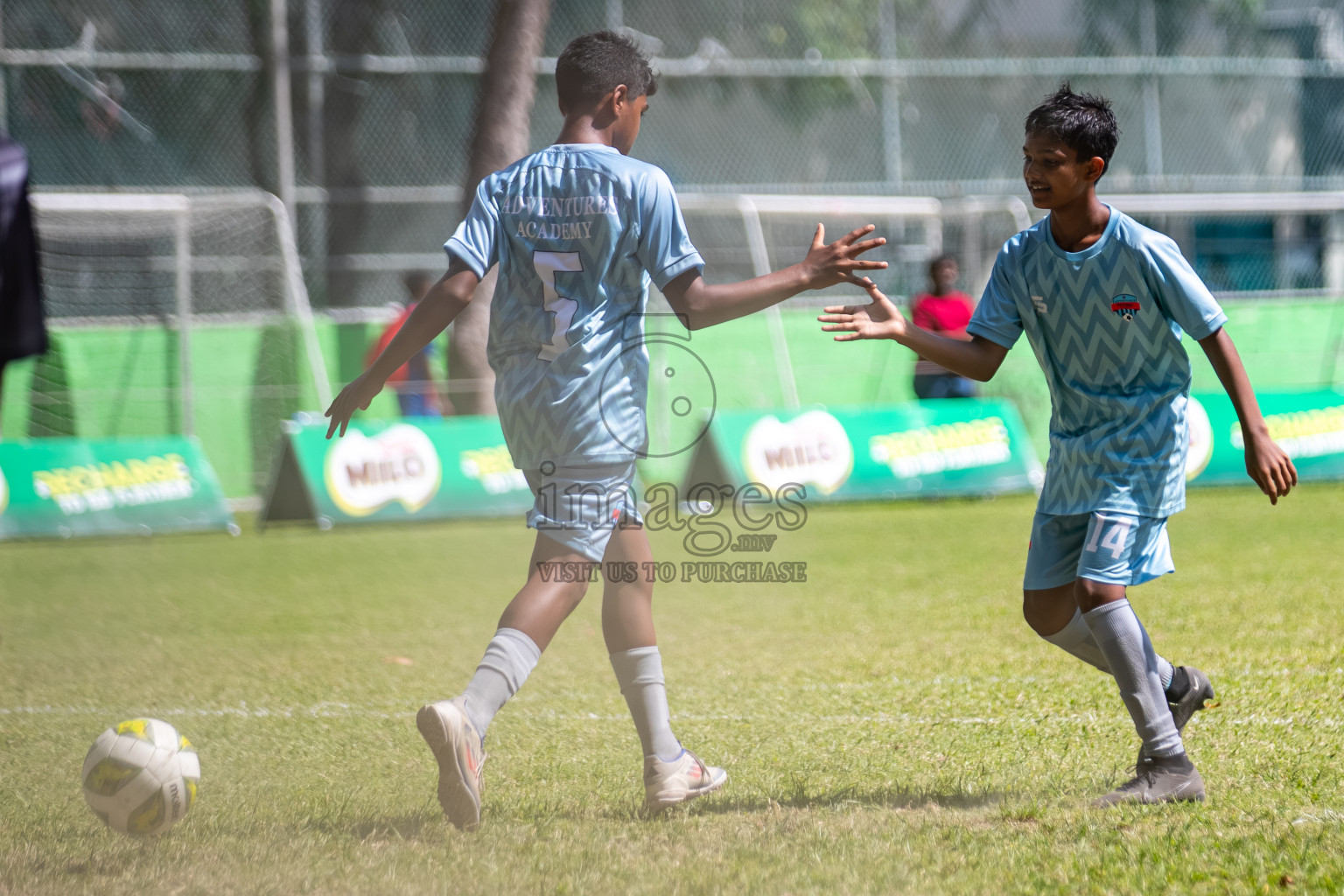 Day 3 of MILO Academy Championship 2025 (U14) was held on Saturday, 1st November 2025 at Henveiru Football Grounds, Male', Maldives . 

Photos: Hassan Simah / images.mv