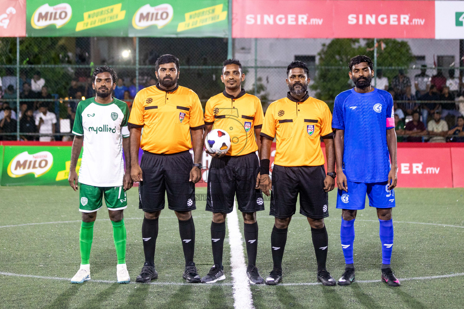 Team Allied vs Club HDC in Club Maldives Cup 2024 held in Rehendi Futsal Ground, Hulhumale', Maldives on Friday, 27th September 2024. 
Photos: Hassan Simah / images.mv