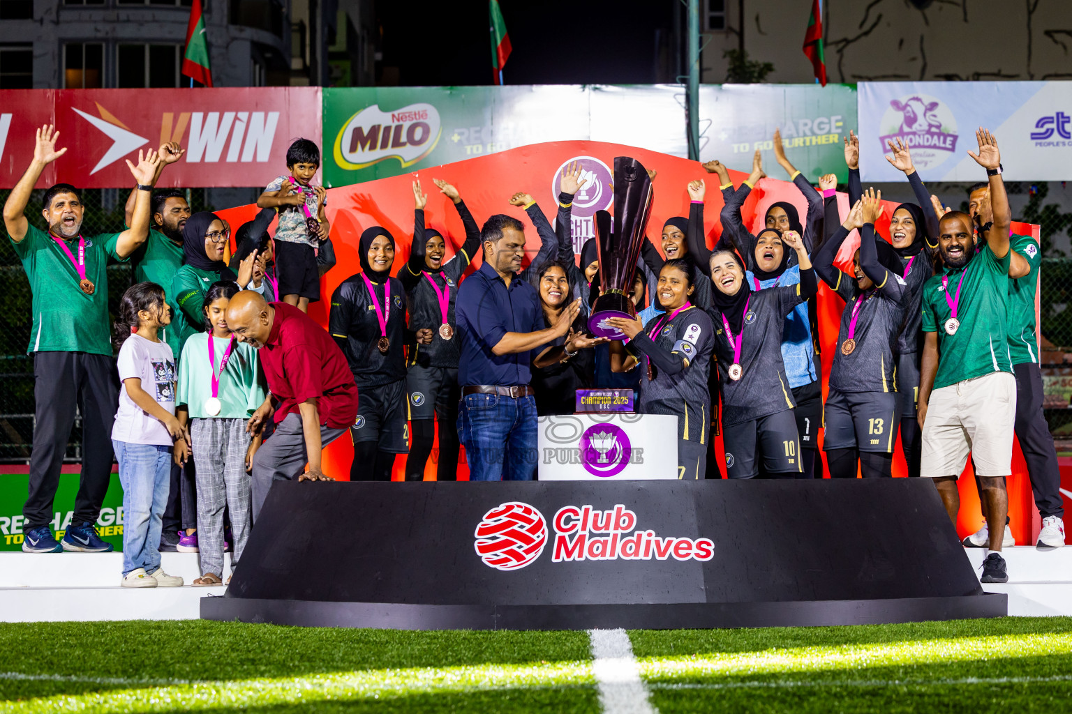 Dhivehi Sifainge Club vs Port Recreation Club in Final of Club Maldives Cup Eighteen Thirty 2025 was held in Rehendi Futsal Ground, Hulhumale', Maldives on Friday, 26th September 2025. Photos: Nausham Waheed  / images.mv