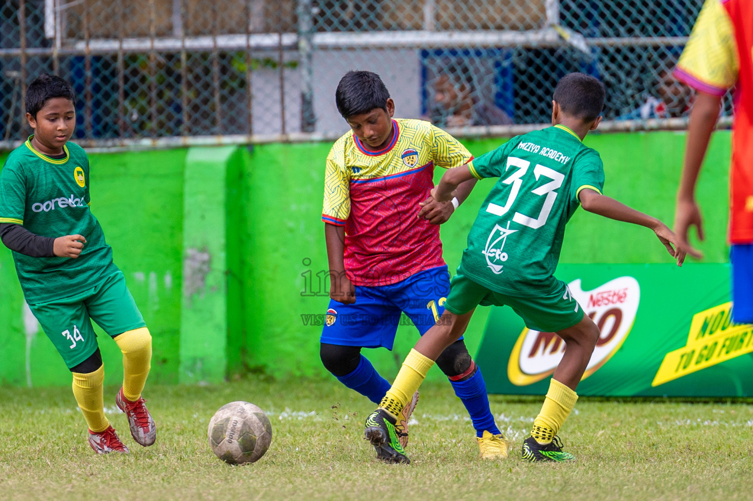 Day 1 of MILO Academy Championship 2024 - U12 was held at Henveiru Grounds in Male', Maldives on Thursday, 4th July 2024. Photos: Shuu Abdul Sattar / images.mv