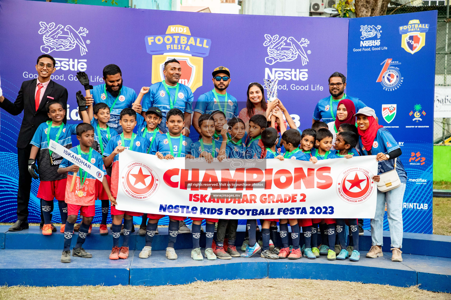 Finals & Closing Ceremony of Nestlé Kids Football Fiesta 2023 held in Male', Maldives on 25 February 2023