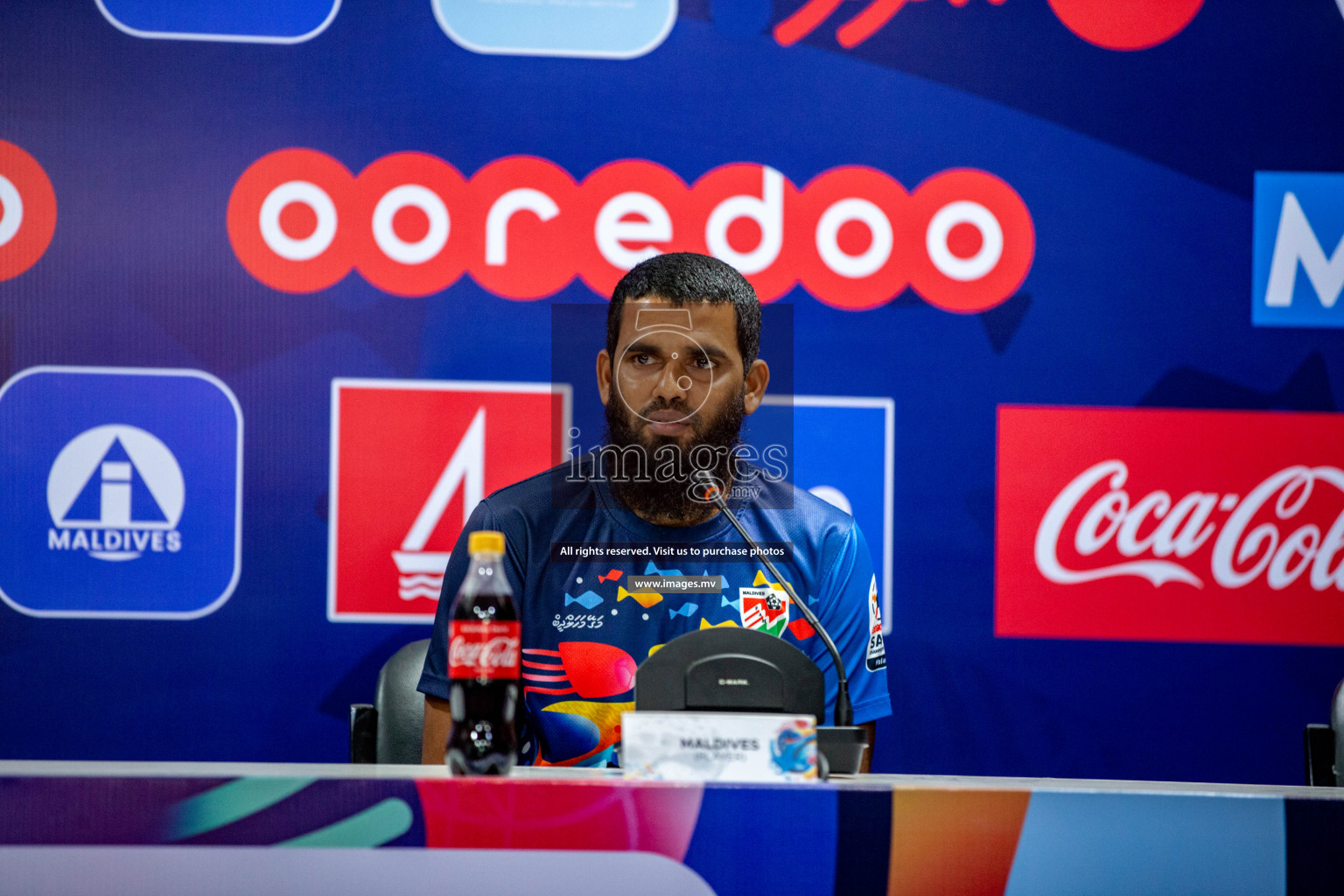 Match Day 1, Prematch Press Conference of SAFF Championship 2021 held on 30 September 2021 at Galholhu National Stadium, Male', Maldives.