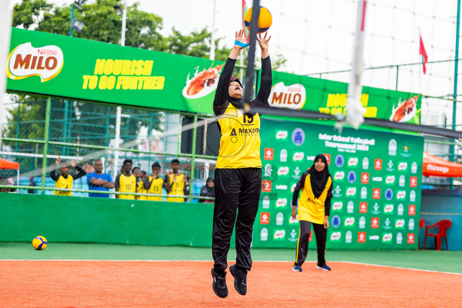 Day 2 of Interschool Volleyball Tournament 2024 was held in Ekuveni Volleyball Court at Male', Maldives on Sunday, 24th November 2024. Photos: Nausham Waheed / images.mv