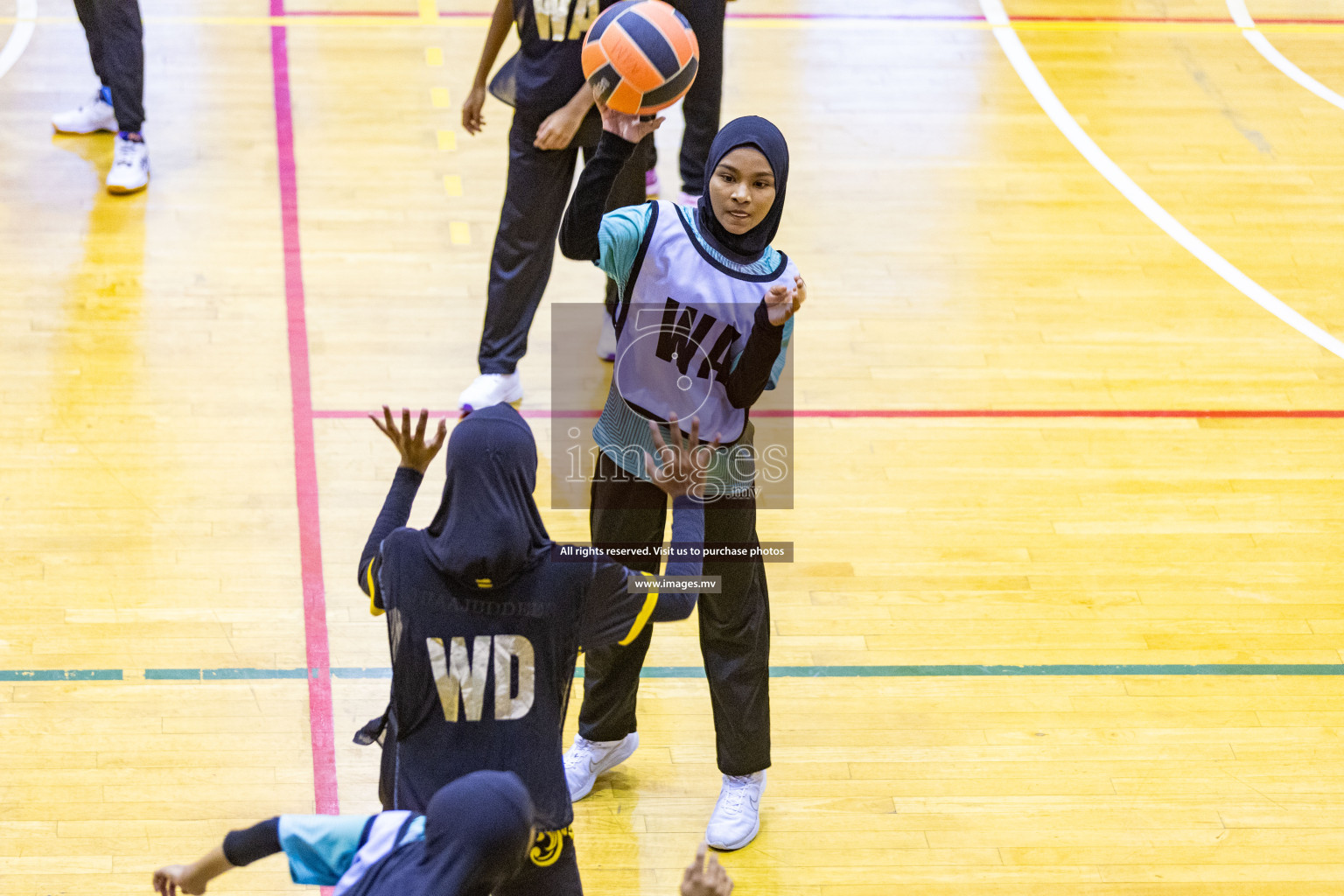 Day7 of 24th Interschool Netball Tournament 2023 was held in Social Center, Male', Maldives on 2nd November 2023. Photos: Nausham Waheed / images.mv