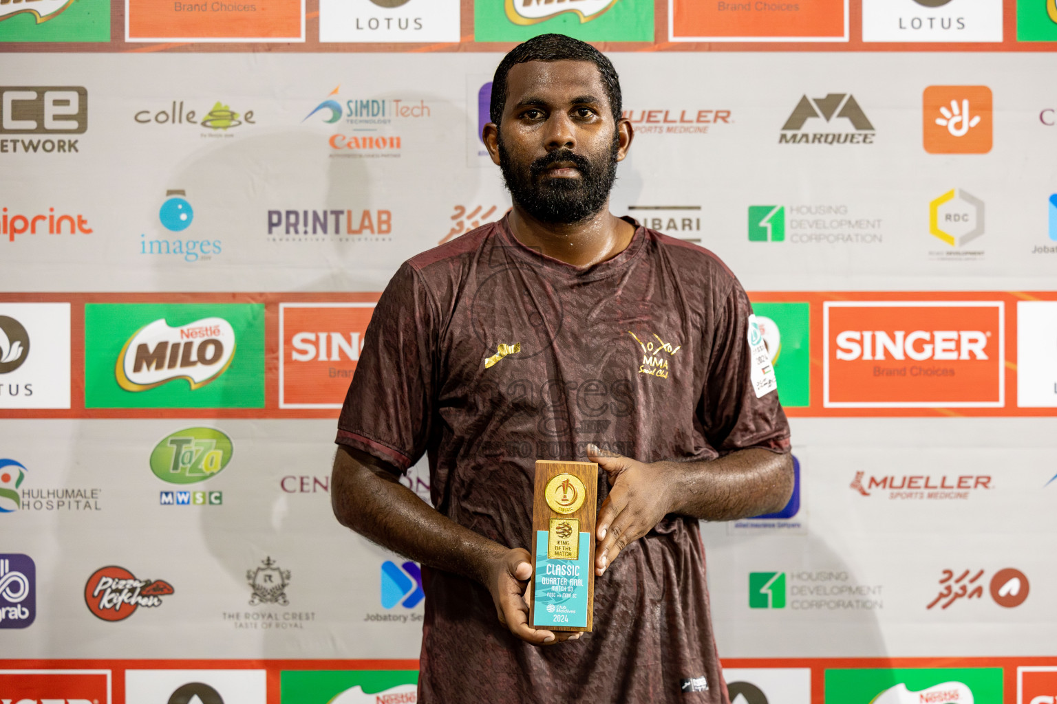 MMA SC vs POSC in the Quarter Finals of Club Maldives Classic 2024 held in Rehendi Futsal Ground, Hulhumale', Maldives on Tuesday, 17th September 2024. 
Photos: Shuu Abdul Sattar / images.mv