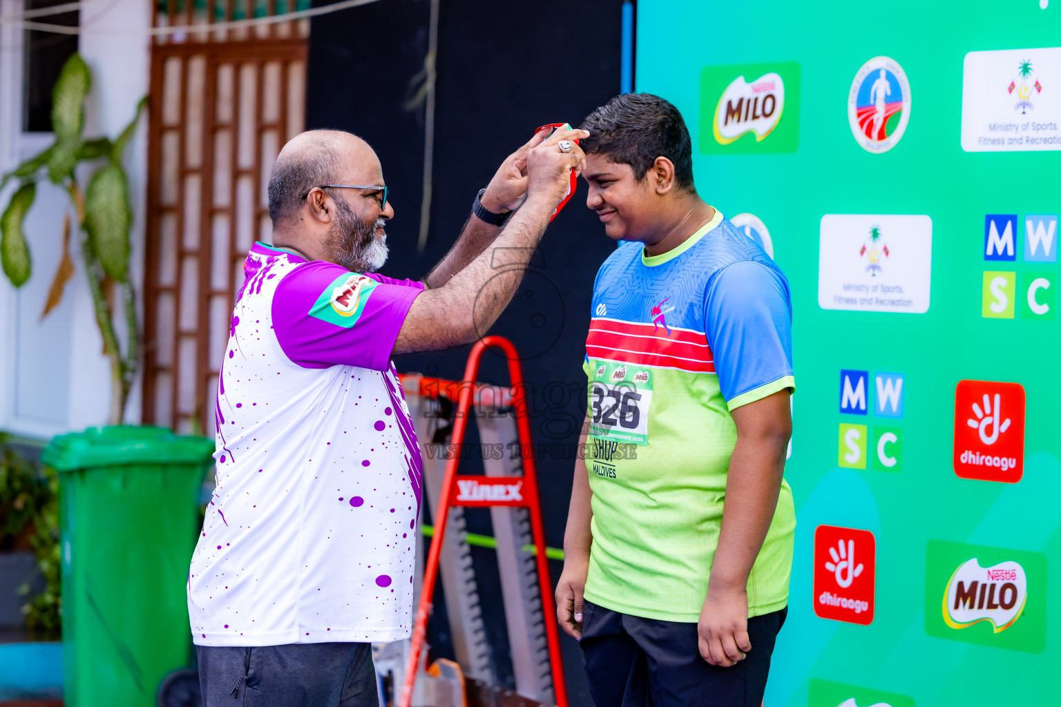 Day 2 of 12th Milo Association Championships was held in Ekuveni Track at Male', Maldives on Friday, 25th April 2025. Photos: Nausham Waheed / images.mv