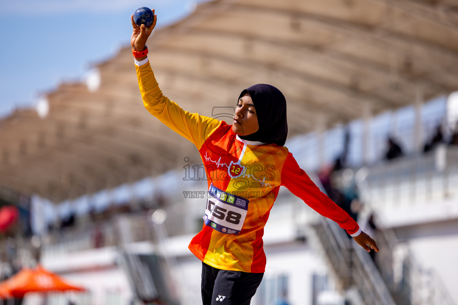 Day 4 of MWSC Interschool Athletics Championships 2024 held in Hulhumale Running Track, Hulhumale, Maldives on Tuesday, 12th November 2024. Photos by: Nausham Waheed / Images.mv