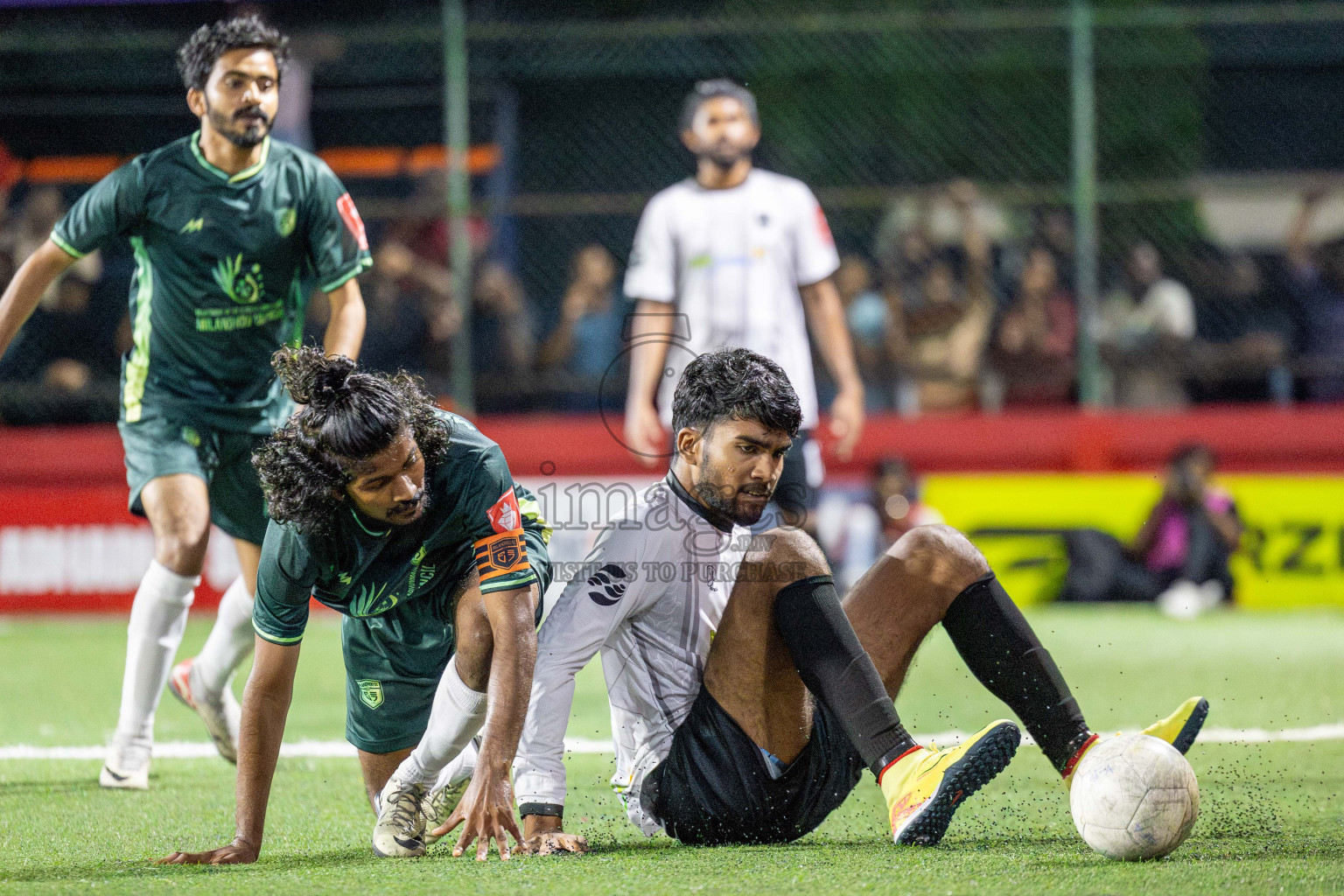 N Miladhoo vs Sh Milandhoo in zone round on Day 29 of Golden Futsal Challenge 2025 was held on Sunday , 2nd February 2025, in Hulhumale', Maldives. Photos: Shuu Abdul Sattar / images.mv