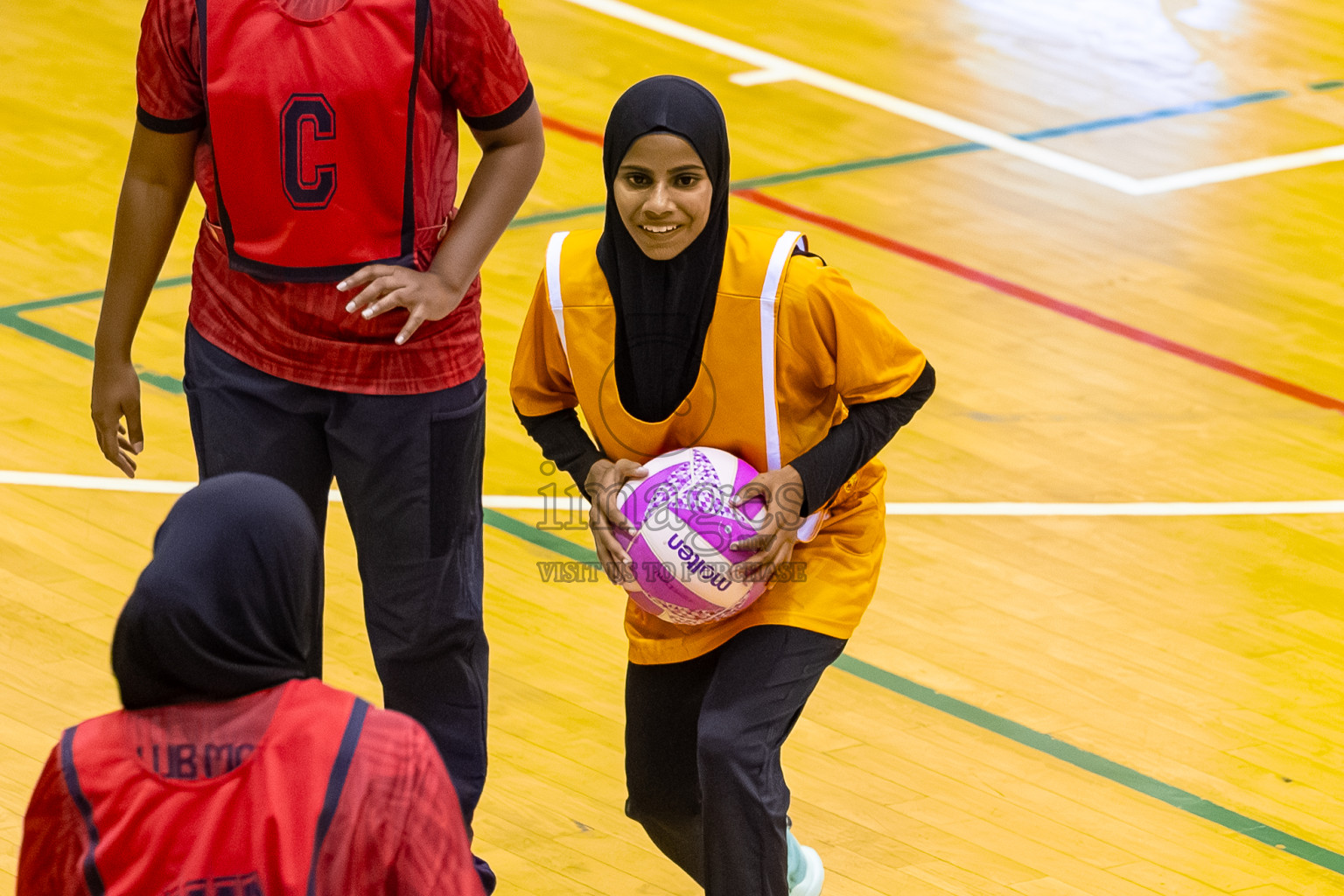 C Matrix vs Youth United SC in the Semi-finals of 24th Milo Netball Association Championship was held in Social Center at Male', Maldives on Wednesday, 10th September 2025. Photos: Mohamed Mahfooz Moosa / images.mv