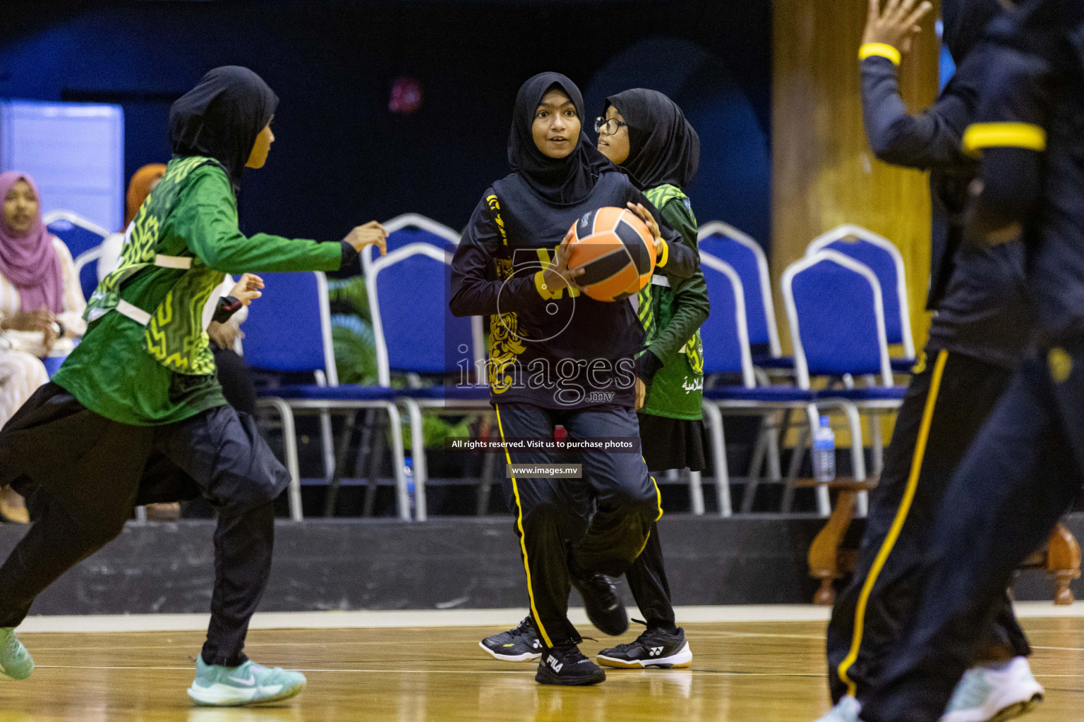 24th Interschool Netball Tournament 2023 was held in Social Center, Male', Maldives on 27th October 2023. Photos: Nausham Waheed / images.mv