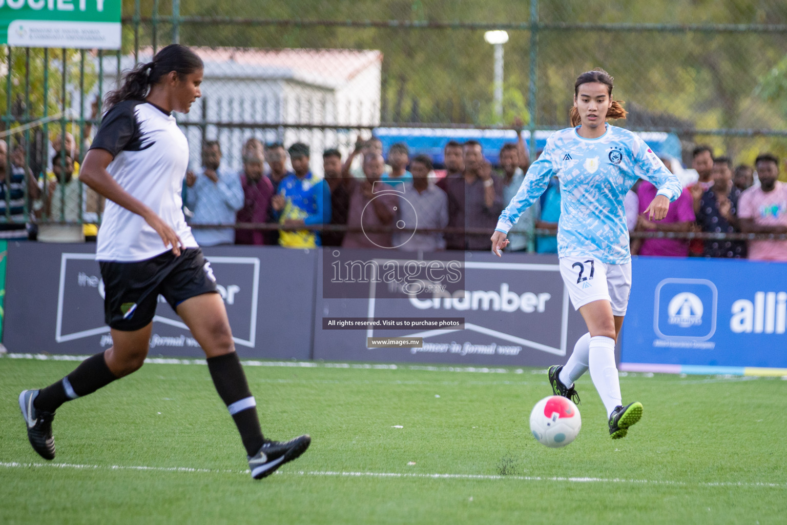 MPL vs DSC in Eighteen Thirty Women's Futsal Fiesta 2022 was held in Hulhumale', Maldives on Monday, 17th October 2022. Photos: Hassan Simah, Mohamed Mahfooz Moosa / images.mv