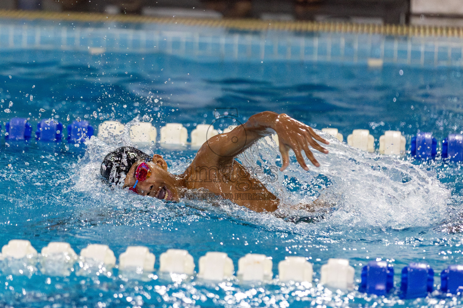 Day 2 of National Swimming Competition 2024 held in Hulhumale', Maldives on Saturday, 14th December 2024. Photos: Hassan Simah / images.mv