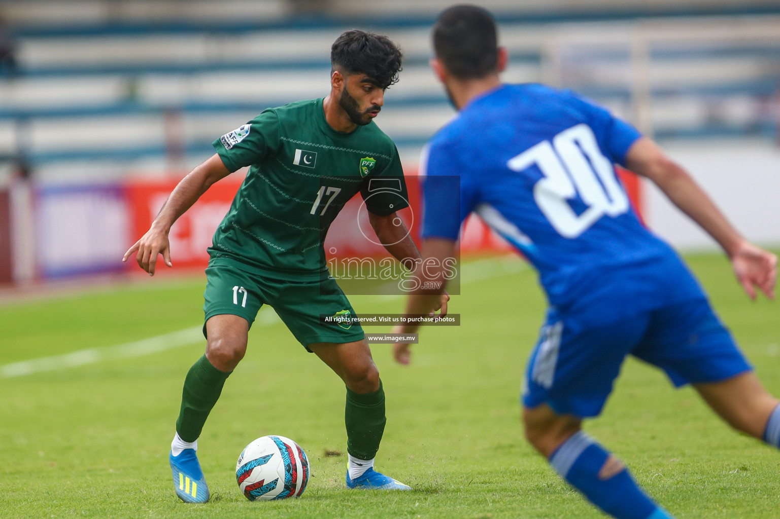 Pakistan vs Kuwait in SAFF Championship 2023 held in Sree Kanteerava Stadium, Bengaluru, India, on Saturday, 24th June 2023. Photos: Nausham Waheedh / images.mv