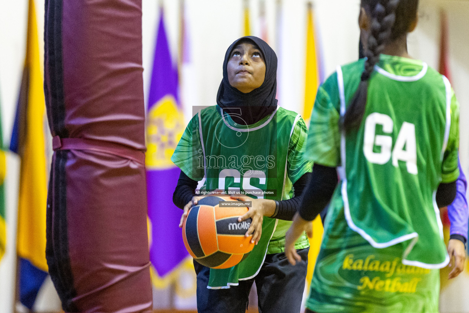 Day6 of 24th Interschool Netball Tournament 2023 was held in Social Center, Male', Maldives on 1st November 2023. Photos: Nausham Waheed / images.mv