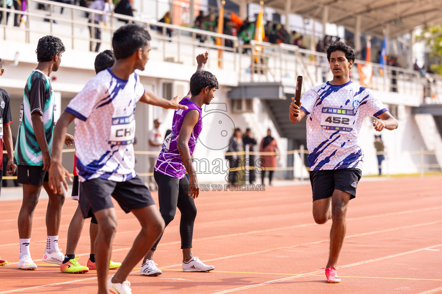 Day 5 of MWSC Interschool Athletics Championships 2024 held in Hulhumale Running Track, Hulhumale, Maldives on Wednesday, 13th November 2024. Photos by: Ismail Thoriq / Images.mv